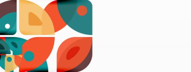 Çizgiler, kareler, daireler ve üçgenler. Duvar kağıdı, pankart, arkaplan, sunum veya iniş sayfası için Geometrik soyut arkaplan