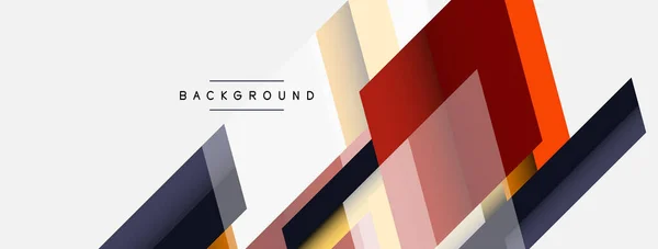 Background. Geometric diagonal square shapes and lines abstract composition. Vector illustration for wallpaper banner background or landing page — Stock Vector