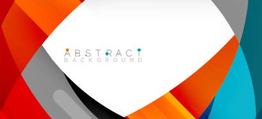 Color circle shapes, minimal geometric background. Trendy dynamic composition. Vector Illustration For Wallpaper, Banner, Background, Landing Page