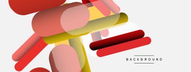 Soyut arkaplan. Yuvarlak şekiller, gri arkaplanda çizgiler. Duvar kağıdı afişi veya iniş sayfası için vektör illüstrasyonu