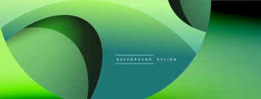 Yaratıcı geometrik duvar kağıdı. Asgari soyut arkaplan. Duvar kağıdı arkaplanı veya iniş sayfası için daire ve dalga kompozisyon vektör çizimi