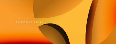 Yaratıcı geometrik duvar kağıdı. Asgari soyut arkaplan. Duvar kağıdı arkaplanı veya iniş sayfası için daire ve dalga kompozisyon vektör çizimi