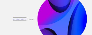 Yaratıcı geometrik duvar kağıdı. Asgari soyut arkaplan. Duvar kağıdı arkaplanı veya iniş sayfası için daire ve dalga kompozisyon vektör çizimi