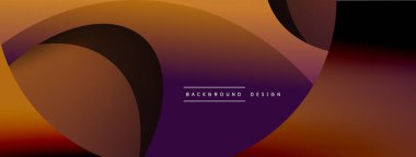 Yaratıcı geometrik duvar kağıdı. Asgari soyut arkaplan. Duvar kağıdı arkaplanı veya iniş sayfası için daire ve dalga kompozisyon vektör çizimi