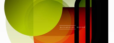 Yaratıcı geometrik duvar kağıdı. Asgari çember üçgen ve kare çizgi soyut arkaplan. Duvar kağıdı afişi veya iniş sayfası için vektör illüstrasyonu