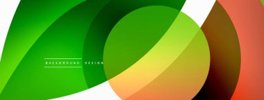 Yaratıcı geometrik duvar kağıdı. Asgari soyut arkaplan. Duvar kağıdı arkaplanı veya iniş sayfası için daire dalga ve yuvarlak şekiller kompozisyon vektör çizimi