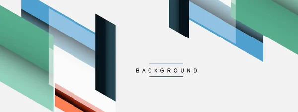 Vector achtergrond. Abstract overlappende kleurlijnen ontwerp met schaduw effecten. Illustratie voor achtergrond wallpaper banner of landing page — Stockvector