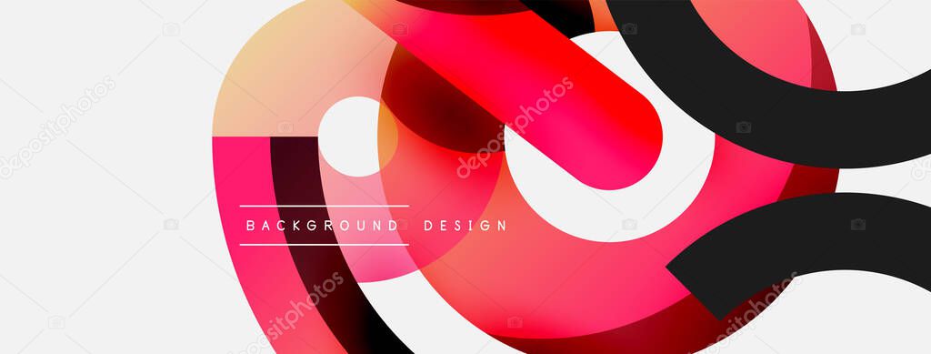 Circle abstract background. Vector illustration for wallpaper banner background card or landing page