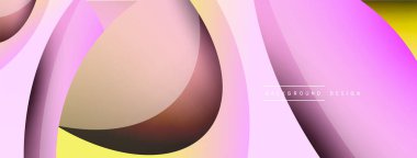 Yaratıcı geometrik duvar kağıdı. Asgari soyut arkaplan. Duvar kağıdı arkaplanı veya iniş sayfası için daire ve dalga kompozisyon vektör çizimi