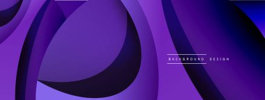 Yaratıcı geometrik duvar kağıdı. Asgari soyut arkaplan. Duvar kağıdı arkaplanı veya iniş sayfası için daire ve dalga kompozisyon vektör çizimi