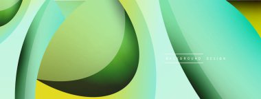 Yaratıcı geometrik duvar kağıdı. Asgari soyut arkaplan. Duvar kağıdı arkaplanı veya iniş sayfası için daire ve dalga kompozisyon vektör çizimi