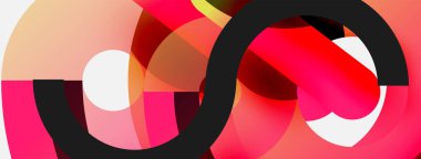 Soyut arkaplanı çember içine al. Duvar kağıdı afişi arkaplan kartı veya iniş sayfası için vektör illüstrasyonu