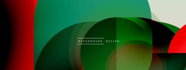 Yuvarlak üçgen çizgileri ve daireleri şekillendirir. Duvar kağıdı afişi arkaplanı veya iniş sayfası için Geometrik vektör çizimi