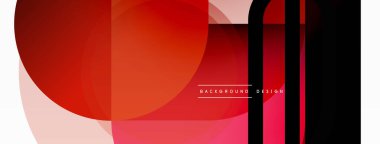 Yaratıcı geometrik duvar kağıdı. Asgari çember üçgen ve kare çizgi soyut arkaplan. Duvar kağıdı afişi veya iniş sayfası için vektör illüstrasyonu