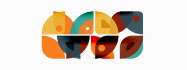 Çizgiler, kareler, daireler ve üçgenler. Duvar kağıdı, pankart, arkaplan, sunum veya iniş sayfası için Geometrik soyut arkaplan