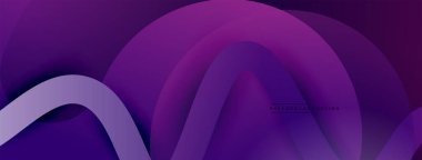 Gölge efektli dalga çizgisi olan soyut gradyan arkaplan. Geometrik bileşim. 3B gölge efektleri ve sıvı eğimleri