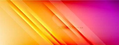 Soyut arkaplan - çizgiler ışık ve gölgelerle oluşturuldu. Teknoloji ya da iş dijital şablonu. Dinamik arkaplan ile basit akışkan renk gradyanı