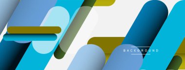 Soyut arkaplan. Yuvarlak şekiller, gri arkaplanda çizgiler. Duvar kağıdı afişi veya iniş sayfası için vektör illüstrasyonu