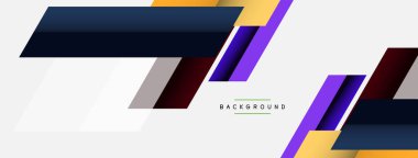 Vektör arkaplanı. Gölge efektli soyut örtüşen renk çizgileri tasarımı. Duvar kağıdı afişi için resim arkaplanı veya iniş sayfası