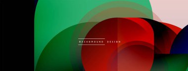 Yuvarlak üçgen çizgileri ve daireleri şekillendirir. Duvar kağıdı afişi arkaplanı veya iniş sayfası için Geometrik vektör çizimi