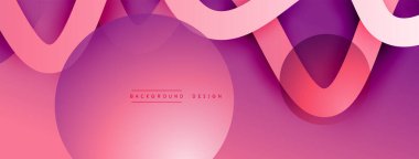 Gölge efektli dalga çizgisi olan soyut gradyan arkaplan. Geometrik bileşim. 3B gölge efektleri ve sıvı eğimleri