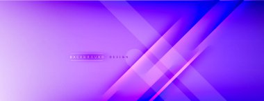 Soyut arkaplan - çizgiler ışık ve gölgelerle oluşturuldu. Teknoloji ya da iş dijital şablonu. Dinamik arkaplan ile basit akışkan renk gradyanı