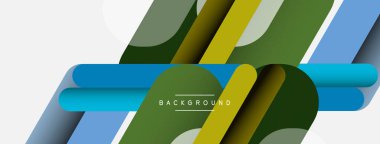 Soyut arkaplan. Yuvarlak şekiller, gri arkaplanda çizgiler. Duvar kağıdı afişi veya iniş sayfası için vektör illüstrasyonu