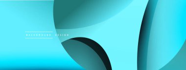 Yaratıcı geometrik duvar kağıdı. Asgari soyut arkaplan. Duvar kağıdı arkaplanı veya iniş sayfası için daire ve dalga kompozisyon vektör çizimi