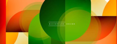 Yaratıcı geometrik duvar kağıdı. Asgari çember üçgen ve kare çizgi soyut arkaplan. Duvar kağıdı afişi veya iniş sayfası için vektör illüstrasyonu