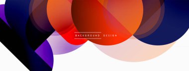 Yaratıcı geometrik duvar kağıdı. Asgari çember üçgen ve kare çizgi soyut arkaplan. Duvar kağıdı afişi veya iniş sayfası için vektör illüstrasyonu