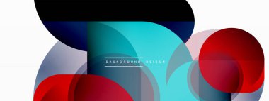 Yuvarlak üçgen çizgileri ve daireleri şekillendirir. Duvar kağıdı afişi arkaplanı veya iniş sayfası için Geometrik vektör çizimi