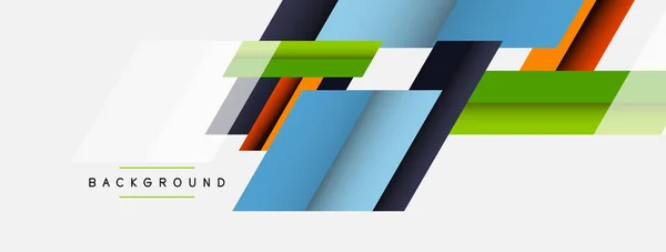 Achtergrond. Geometrische diagonale vierkante vormen en lijnen abstracte compositie. Vector illustratie voor behang banner achtergrond of landing page — Stockvector