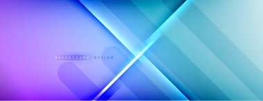 Soyut arkaplan - çizgiler ışık ve gölgelerle oluşturuldu. Teknoloji ya da iş dijital şablonu. Dinamik arkaplan ile basit akışkan renk gradyanı