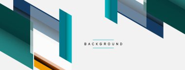 Vektör arkaplanı. Gölge efektli soyut örtüşen renk çizgileri tasarımı. Duvar kağıdı afişi için resim arkaplanı veya iniş sayfası