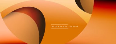 Yaratıcı geometrik duvar kağıdı. Asgari soyut arkaplan. Duvar kağıdı arkaplanı veya iniş sayfası için daire ve dalga kompozisyon vektör çizimi