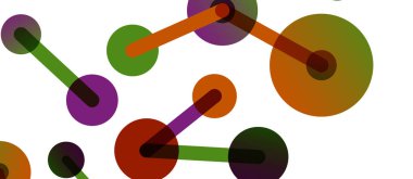 Soyut arkaplan. Yuvarlak noktalar çizgilerle birleşti. Duvar kağıdı, afiş, arkaplan veya iniş için moda tekno iş şablonu