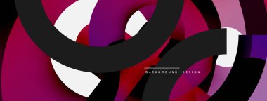 Soyut arkaplanı çember içine al. Duvar kağıdı afişi arkaplan kartı veya iniş sayfası için vektör illüstrasyonu