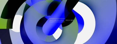 Soyut arkaplanı çember içine al. Duvar kağıdı afişi arkaplan kartı veya iniş sayfası için vektör illüstrasyonu