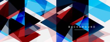 Renkli üçgen bileşimi, geometrik soyut arkaplan. Tekno veya iş konsepti, duvar kağıdı, afiş, arkaplan, iniş sayfası deseni