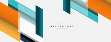 Vektör arkaplanı. Gölge efektli soyut örtüşen renk çizgileri tasarımı. Duvar kağıdı afişi için resim arkaplanı veya iniş sayfası