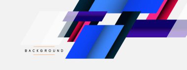 Vektör arkaplanı. Gölge efektli soyut örtüşen renk çizgileri tasarımı. Duvar kağıdı afişi için resim arkaplanı veya iniş sayfası