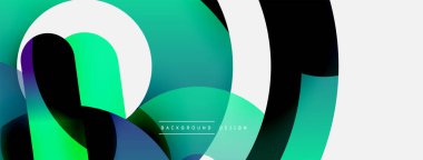 Soyut arkaplanı çember içine al. Duvar kağıdı afişi arkaplan kartı veya iniş sayfası için vektör illüstrasyonu