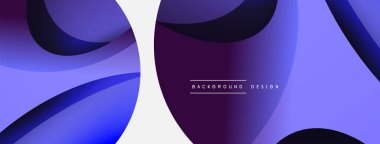 Yaratıcı geometrik duvar kağıdı. Asgari soyut arkaplan. Duvar kağıdı arkaplanı veya iniş sayfası için daire ve dalga kompozisyon vektör çizimi