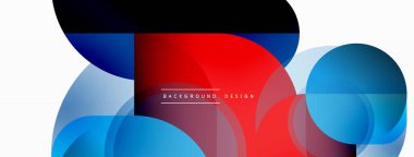 Yuvarlak üçgen çizgileri ve daireleri şekillendirir. Duvar kağıdı afişi arkaplanı veya iniş sayfası için Geometrik vektör çizimi