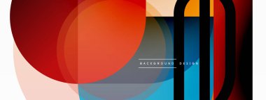 Yaratıcı geometrik duvar kağıdı. Asgari çember üçgen ve kare çizgi soyut arkaplan. Duvar kağıdı afişi veya iniş sayfası için vektör illüstrasyonu