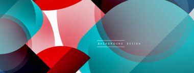 Yuvarlak üçgen çizgileri ve daireleri şekillendirir. Duvar kağıdı afişi arkaplanı veya iniş sayfası için Geometrik vektör çizimi