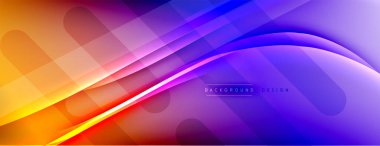 Soyut arkaplan - çizgiler ışık ve gölgelerle oluşturuldu. Teknoloji ya da iş dijital şablonu. Dinamik arkaplan ile basit akışkan renk gradyanı