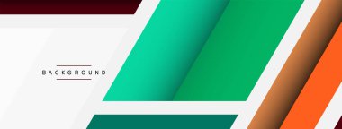 Vektör arkaplanı. Gölge efektli soyut örtüşen renk çizgileri tasarımı. Duvar kağıdı afişi için resim arkaplanı veya iniş sayfası