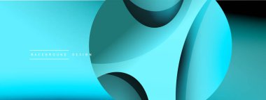 Yaratıcı geometrik duvar kağıdı. Asgari soyut arkaplan. Duvar kağıdı arkaplanı veya iniş sayfası için daire ve dalga kompozisyon vektör çizimi