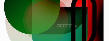 Yaratıcı geometrik duvar kağıdı. Asgari çember üçgen ve kare çizgi soyut arkaplan. Duvar kağıdı afişi veya iniş sayfası için vektör illüstrasyonu